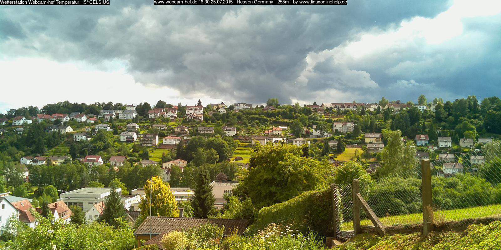 Webcam Bad Hersfeld Sturmbild 2015 Wetterwarnung